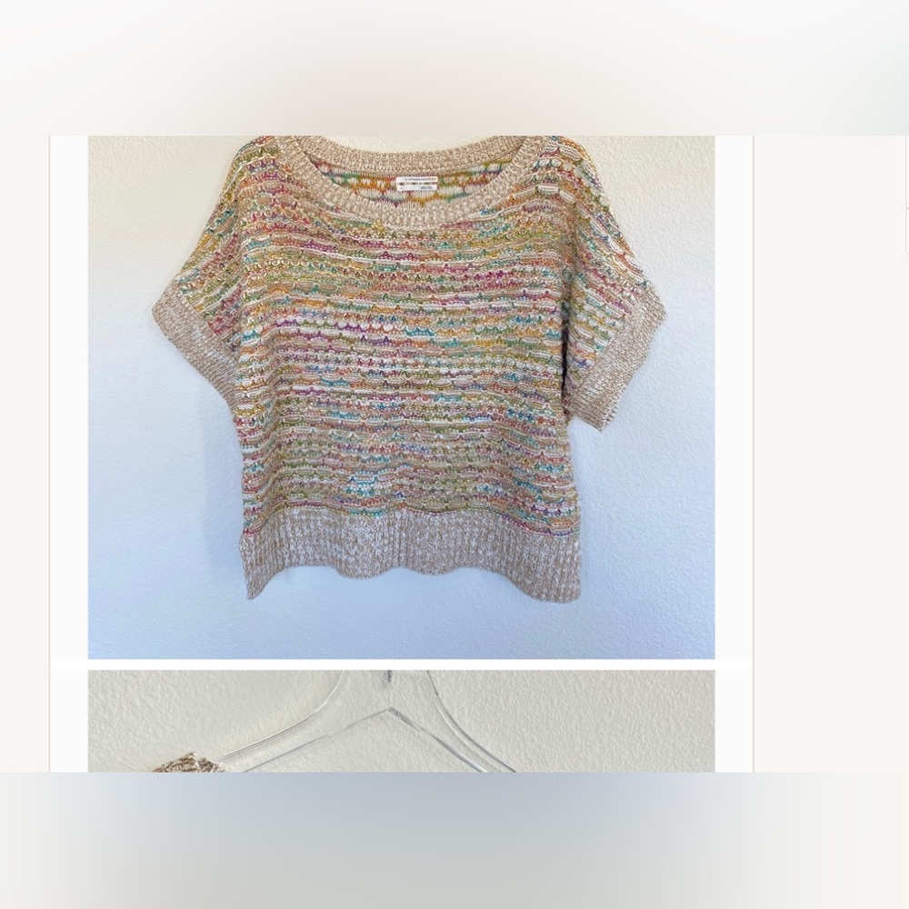 Anthropologie Yareli Boho Sweater Tee | S